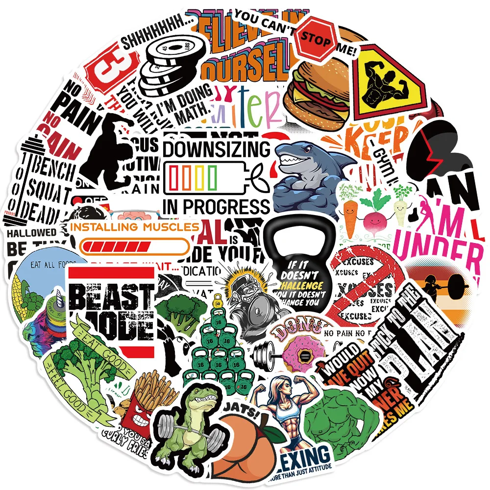 10/50PCS Fitness Inspirational Phrase Sticker Graffiti Waterproof Decal Toy Personalized DIY Refrigerator Water Cup Phone Case
10/50PCS Fitness Inspirational Phrase Sticker Graffiti Waterproof Decal Toy Personalized DIY Refrigerator Water Cup Phone Case