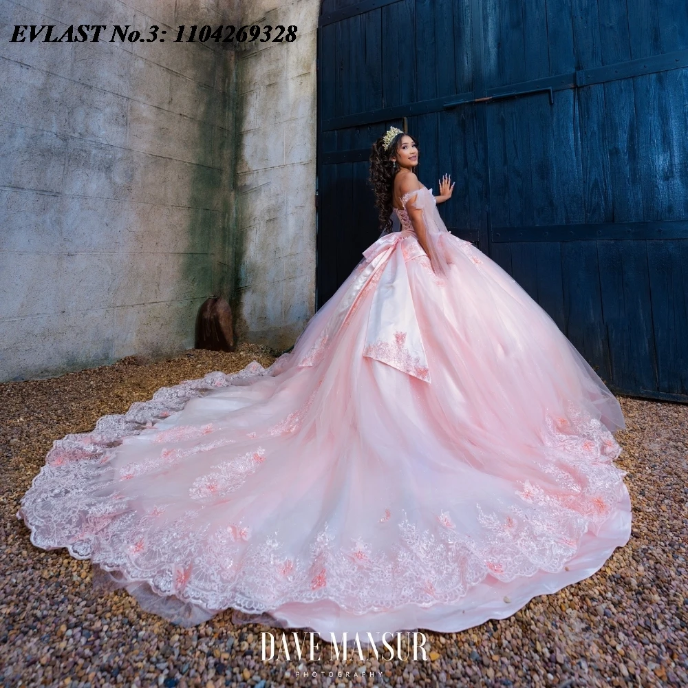 EVLAST индивидуальное платье принцессы румяно-розового цвета Quinceanera, бальное платье с кружевной аппликацией и бантом из бисера, милое платье 16, Vestido De 15 Anos E3Q371
EVLAST индивидуальное платье принцессы румяно-розового цвета Quinceanera, бальное платье с кружевной аппликацией и бантом из бисера, милое платье 16, Vestido De 15 Anos E3Q371