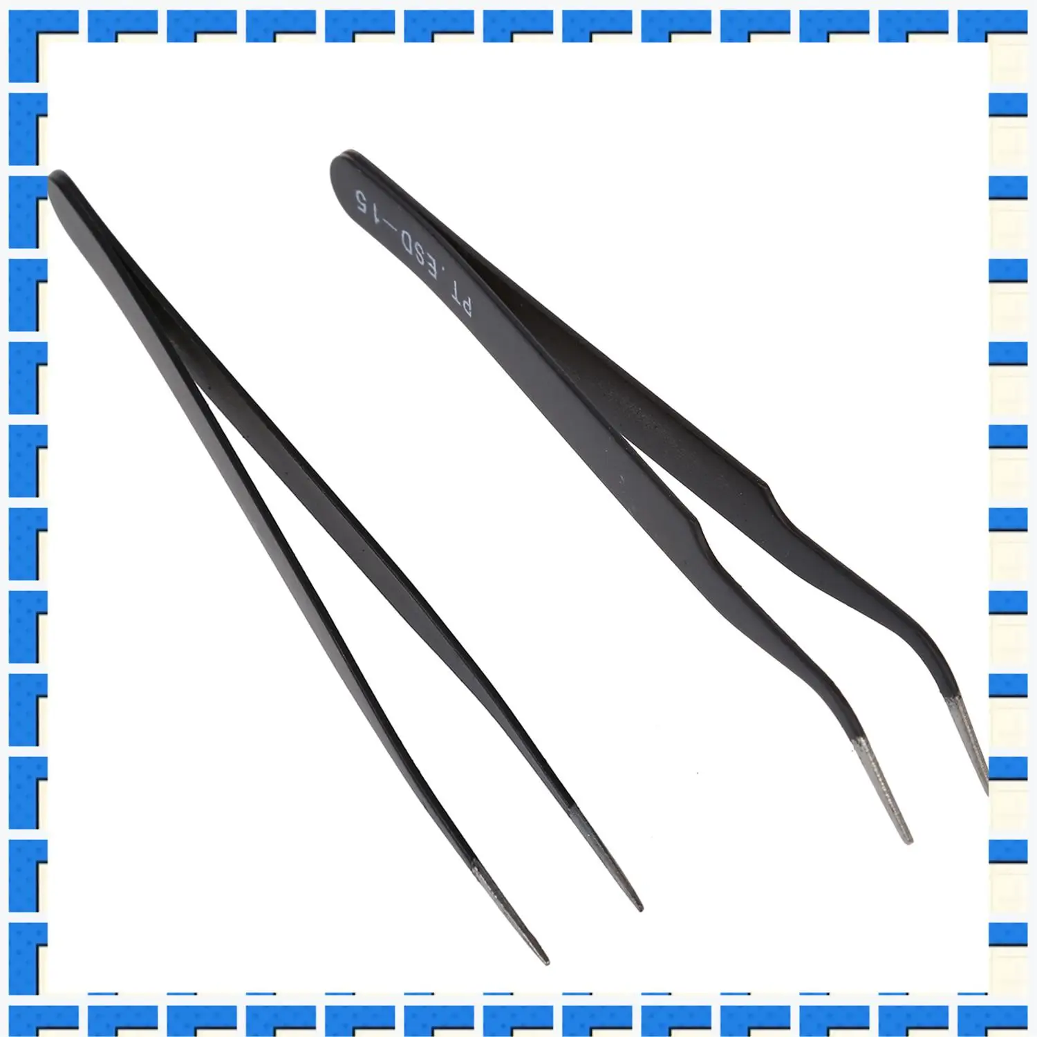 ABNG 2 Pcs Curved Tweezers Jewelers Craft Hobby Beading Hand Tool Z801479 & Z801480
ABNG 2 Pcs Curved Tweezers Jewelers Craft Hobby Beading Hand Tool Z801479 & Z801480