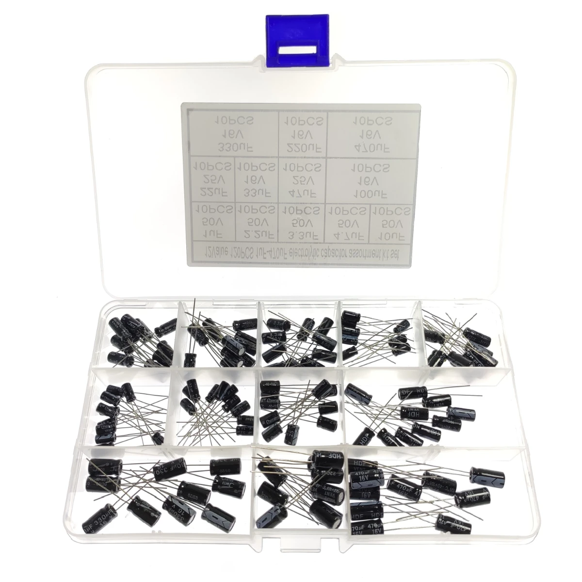 120 шт./коробка, электролитический конденсатор 16 в 25 в 50 в 1 мкФ-470 мкФ, набор в ассортименте 12 значений 1 мкф 2,2 мкФ 3,3 мкФ 4,7 мкФ 10 мкФ 22 мкФ 33 мкФ 47 мкФ
120 шт./коробка, электролитический конденсатор 16 в 25 в 50 в 1 мкФ-470 мкФ, набор в ассортименте 12 значений 1 мкф 2,2 мкФ 3,3 мкФ 4,7 мкФ 10 мкФ 22 мкФ 33 мкФ 47 мкФ