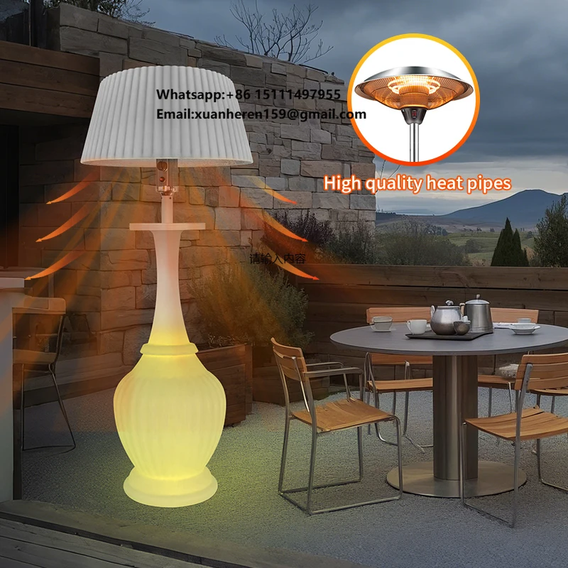 Modern Plastic Outdoor Gas Heater USB Powered Dimmable LED Light Remote Control Commercial Patio Warmer Tip-Over White
Modern Plastic Outdoor Gas Heater USB Powered Dimmable LED Light Remote Control Commercial Patio Warmer Tip-Over White