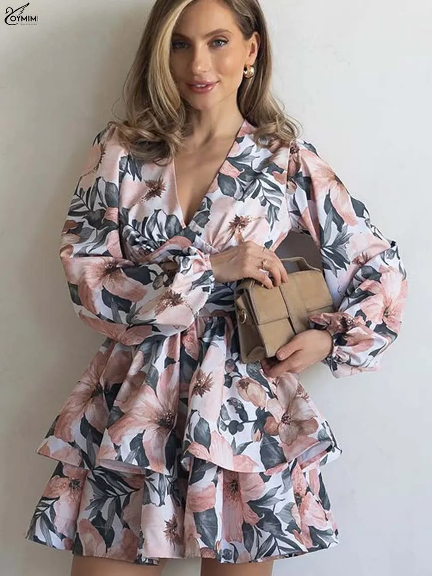 Oymimi Elegant Green Print Dresses 2025 Woman Fashion V-Neck Long Sleeve High Waist Dresses Casual Cascading Ruffle Mini Dress
Oymimi Elegant Green Print Dresses 2025 Woman Fashion V-Neck Long Sleeve High Waist Dresses Casual Cascading Ruffle Mini Dress