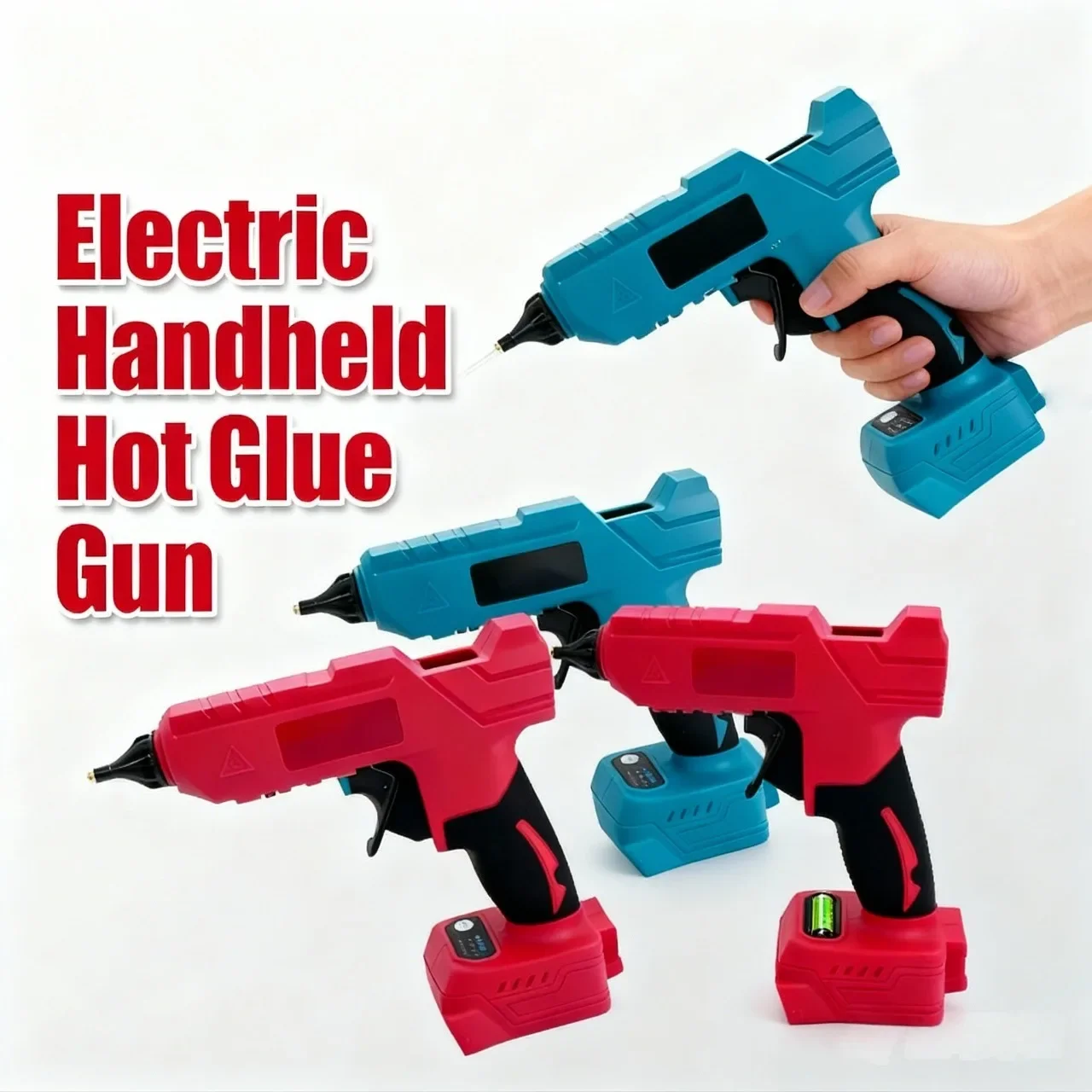 Беспроводной электрический пистолет для горячего клея, прецизионная насадка, клейкий инструмент, совместимый с литий-ионным аккумулятором 18 В для проектов DIY и поделок
Беспроводной электрический пистолет для горячего клея, прецизионная насадка, клейкий инструмент, совместимый с литий-ионным аккумулятором 18 В для проектов DIY и поделок