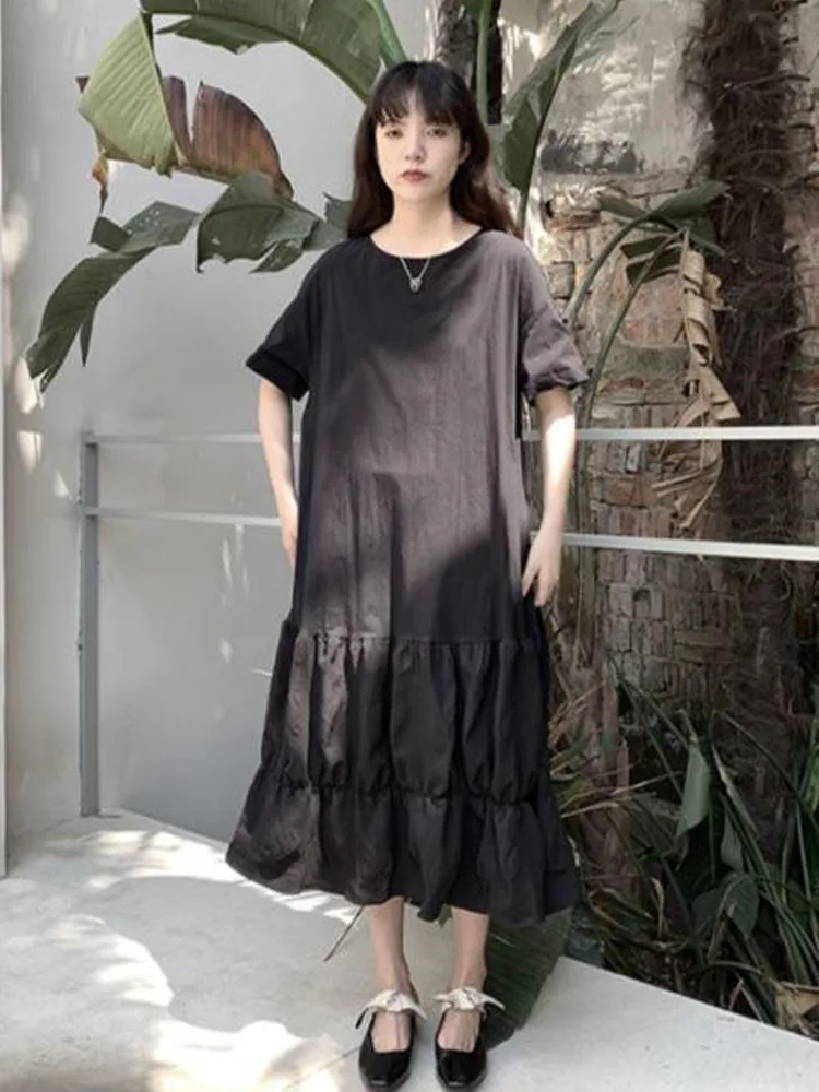 Women's Dress New Summer Style Dark Personalized Patchwork Fluffy Hem Casual Plus-Size Dress
Women's Dress New Summer Style Dark Personalized Patchwork Fluffy Hem Casual Plus-Size Dress
