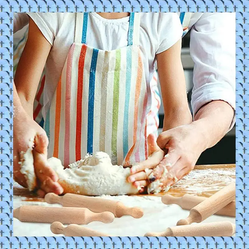 NOCM 75 Pieces Wooden Mini Rolling Pin 6 Inches Long Kitchen Baking Rolling Pin Small Wood Dough Roller For Children Fondant
NOCM 75 Pieces Wooden Mini Rolling Pin 6 Inches Long Kitchen Baking Rolling Pin Small Wood Dough Roller For Children Fondant