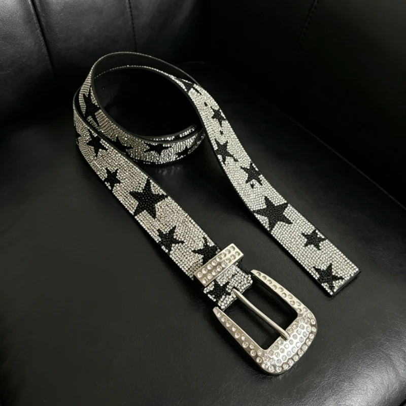 American Hot Girl Star Rhinestone Retro Belt Original Niche Y2K Ins Harajuku Style Leather Belt Punk Street Stage Sparkling Belt
American Hot Girl Star Rhinestone Retro Belt Original Niche Y2K Ins Harajuku Style Leather Belt Punk Street Stage Sparkling Belt