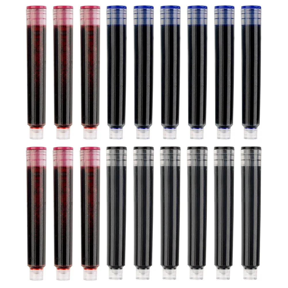 150Pcs Fountain Pen Ink Refills Set 3 Colors Premium Plastic Ink Absorption Devices for Most Pens Student Stationery Office
150Pcs Fountain Pen Ink Refills Set 3 Colors Premium Plastic Ink Absorption Devices for Most Pens Student Stationery Office