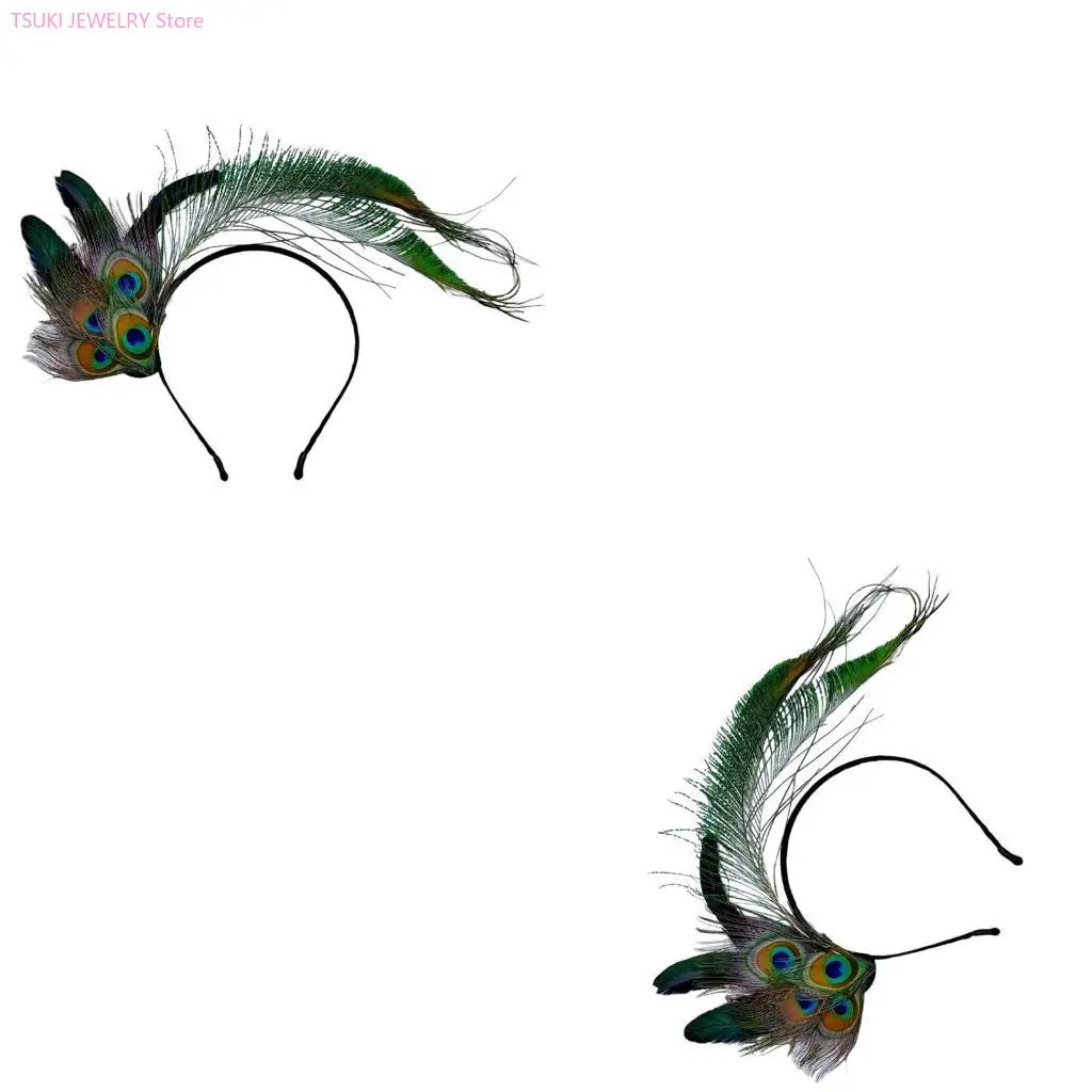 62KE 1920-е годы ХлопушкиПовязки на голову с перьями павлина ТанцовщицыГоловной убор Повязка для волос с перьями
62KE 1920-е годы ХлопушкиПовязки на голову с перьями павлина ТанцовщицыГоловной убор Повязка для волос с перьями