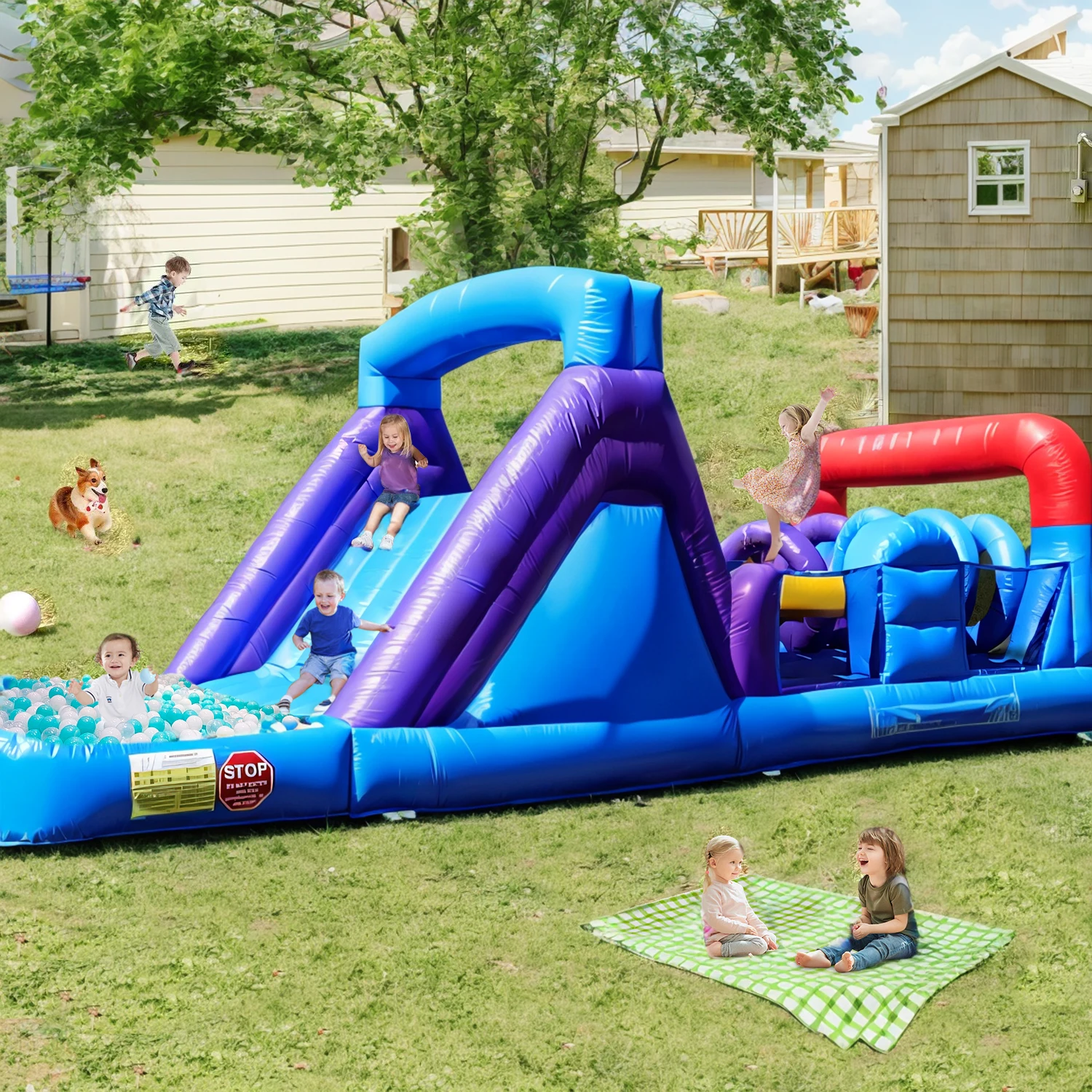 6,7 м/22 фута коммерческий гигантский ПВХ надувной курс препятствий надувной замокный дом синий и воздуходувка 1100 Вт
6,7 м/22 фута коммерческий гигантский ПВХ надувной курс препятствий надувной замокный дом синий и воздуходувка 1100 Вт