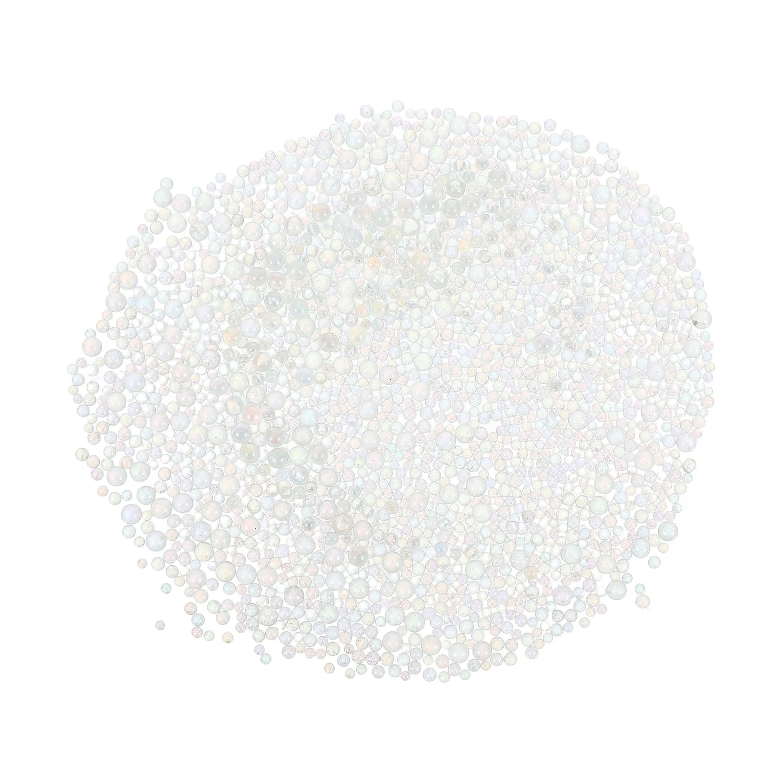 1Set No Hole Iridescent Glass Beads Transparent Small Beads for DIY Manicure Resin Crafts Vase Fillers Decor 100g
1Set No Hole Iridescent Glass Beads Transparent Small Beads for DIY Manicure Resin Crafts Vase Fillers Decor 100g