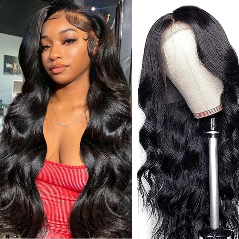 Karyssa Body Wave 13x6 13x4 HD Transparent Lace Frontal Wig Human Hair 220 Density 30 36 Inch Water Loose Black For Women
Karyssa Body Wave 13x6 13x4 HD Transparent Lace Frontal Wig Human Hair 220 Density 30 36 Inch Water Loose Black For Women
