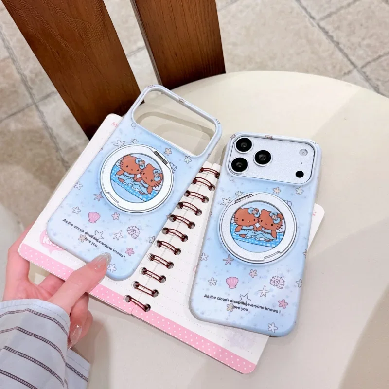 Cute Cartoon Shell Starfish Black Leather Hello Kitty Rotary Stand Phone Case for IPhone 17 16 15 Pro Max Shockproof
Cute Cartoon Shell Starfish Black Leather Hello Kitty Rotary Stand Phone Case for IPhone 17 16 15 Pro Max Shockproof