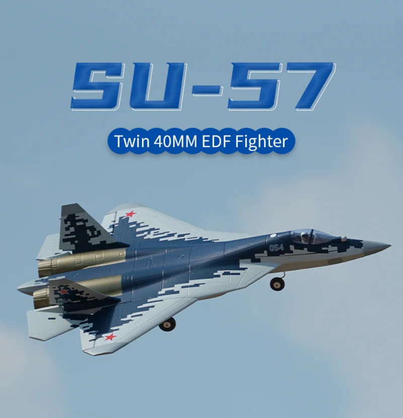 XFly 4CH Россия 40 мм SU-57 двухмоторный канальный истребитель электрическая модель самолета с фиксированным крылом магнитная всасывающая головка SU57 PNP
XFly 4CH Россия 40 мм SU-57 двухмоторный канальный истребитель электрическая модель самолета с фиксированным крылом магнитная всасывающая головка SU57 PNP