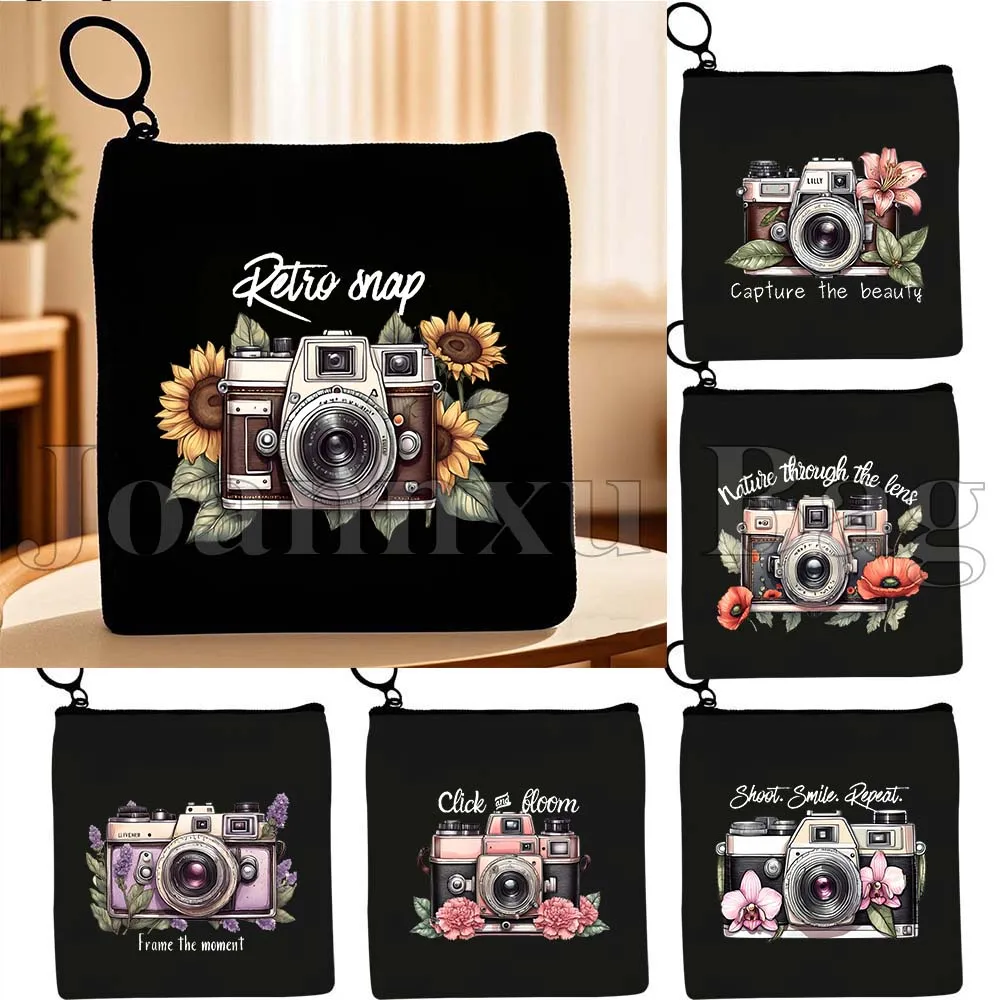 Cute Floral Flashback Vintage Cameras Classic Retro Old Brown Leather Camera Canvas Coin Purse Key Case Small Bag Wallet Pouch
Cute Floral Flashback Vintage Cameras Classic Retro Old Brown Leather Camera Canvas Coin Purse Key Case Small Bag Wallet Pouch