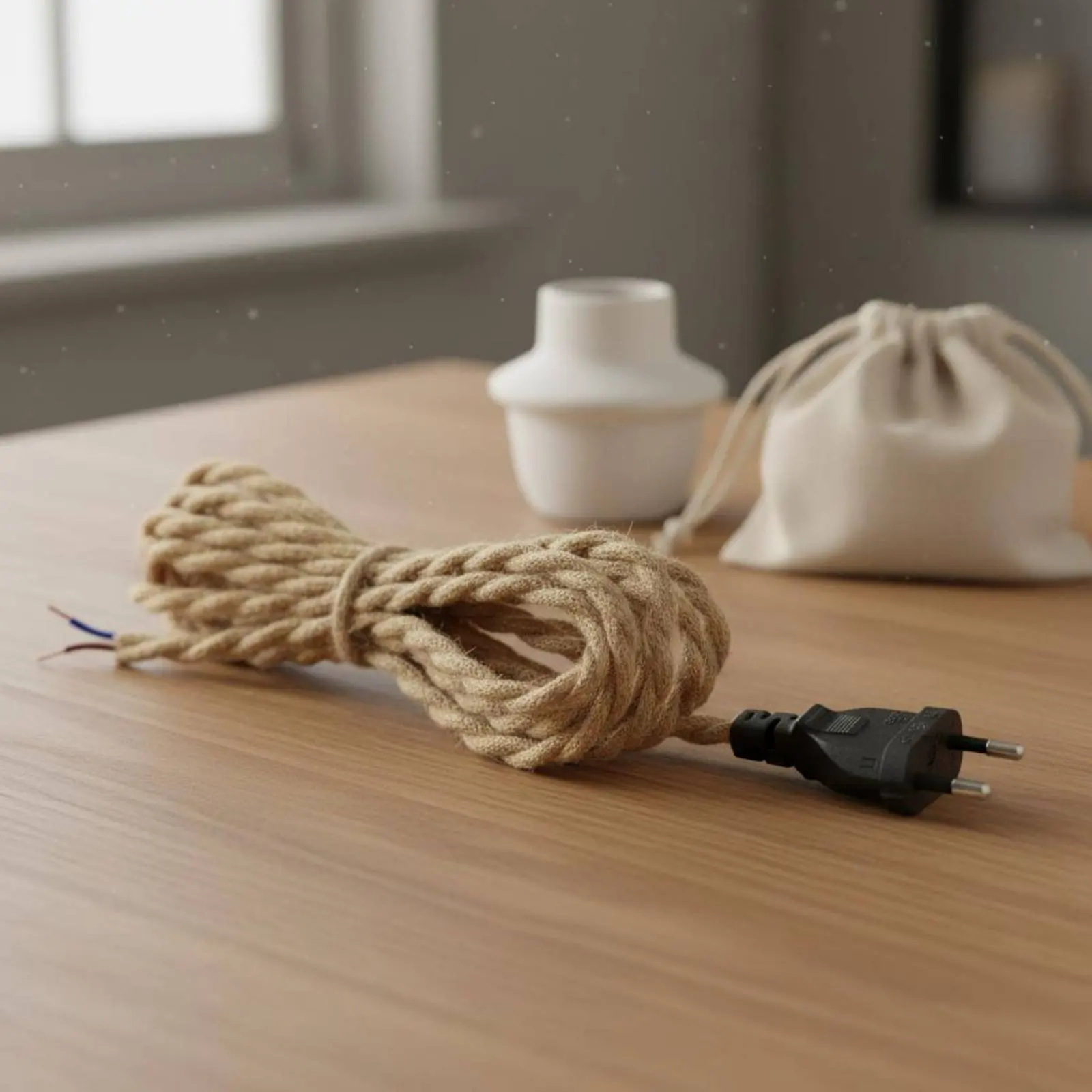 EU Plug Power Cord Easy to Install Inline Switch Cord Braided Power Cable
EU Plug Power Cord Easy to Install Inline Switch Cord Braided Power Cable