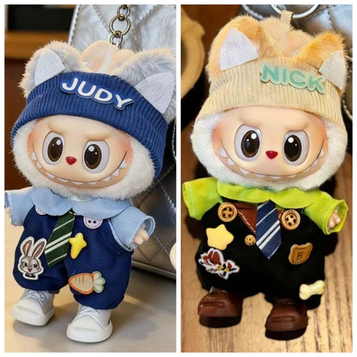 For 17cm LABUBU Zootopia Character costume Labubu v1v3 clothing Judy and Nick Clothes set decoration replace DIY toy accessories
For 17cm LABUBU Zootopia Character costume Labubu v1v3 clothing Judy and Nick Clothes set decoration replace DIY toy accessories