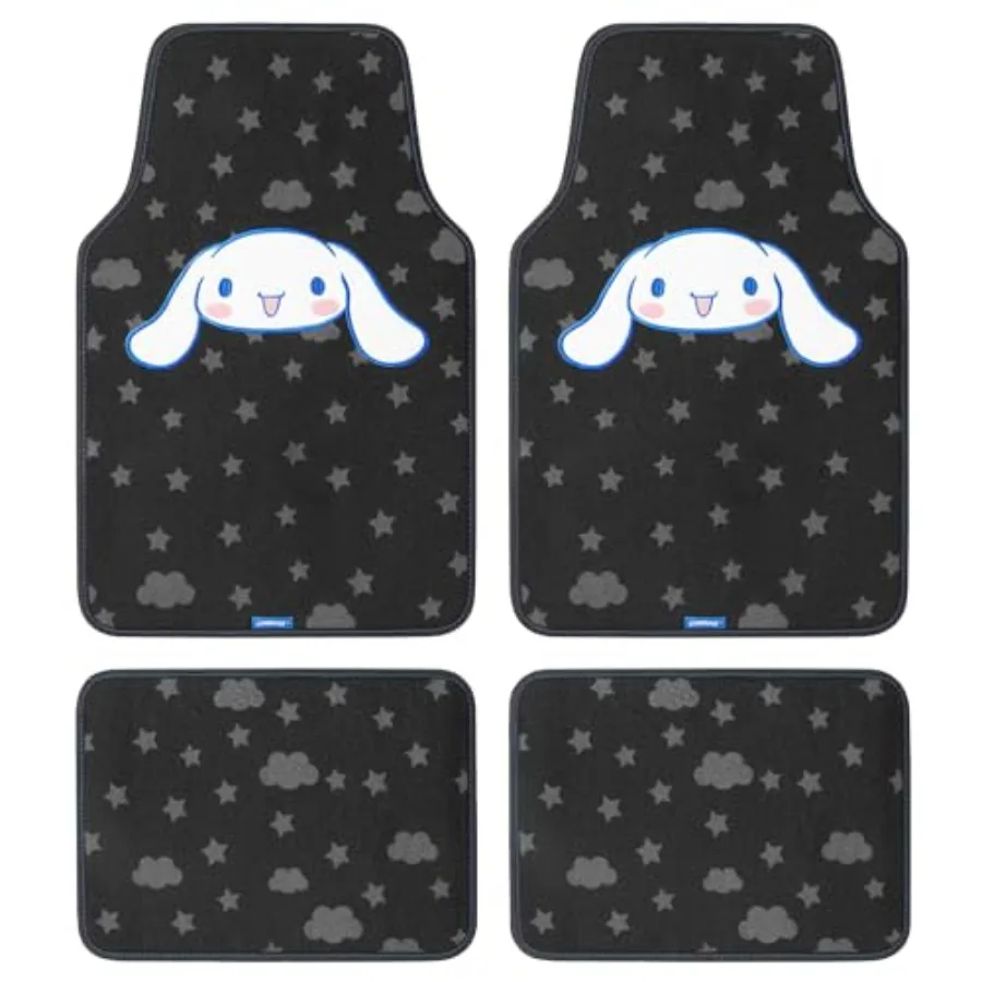 Car Floor Mats - Universal Fit for Cars, SUVs and Trucks - Super Cute Cinnamoroll Print and Pattern Accents - Front and Rear Se
Car Floor Mats - Universal Fit for Cars, SUVs and Trucks - Super Cute Cinnamoroll Print and Pattern Accents - Front and Rear Se