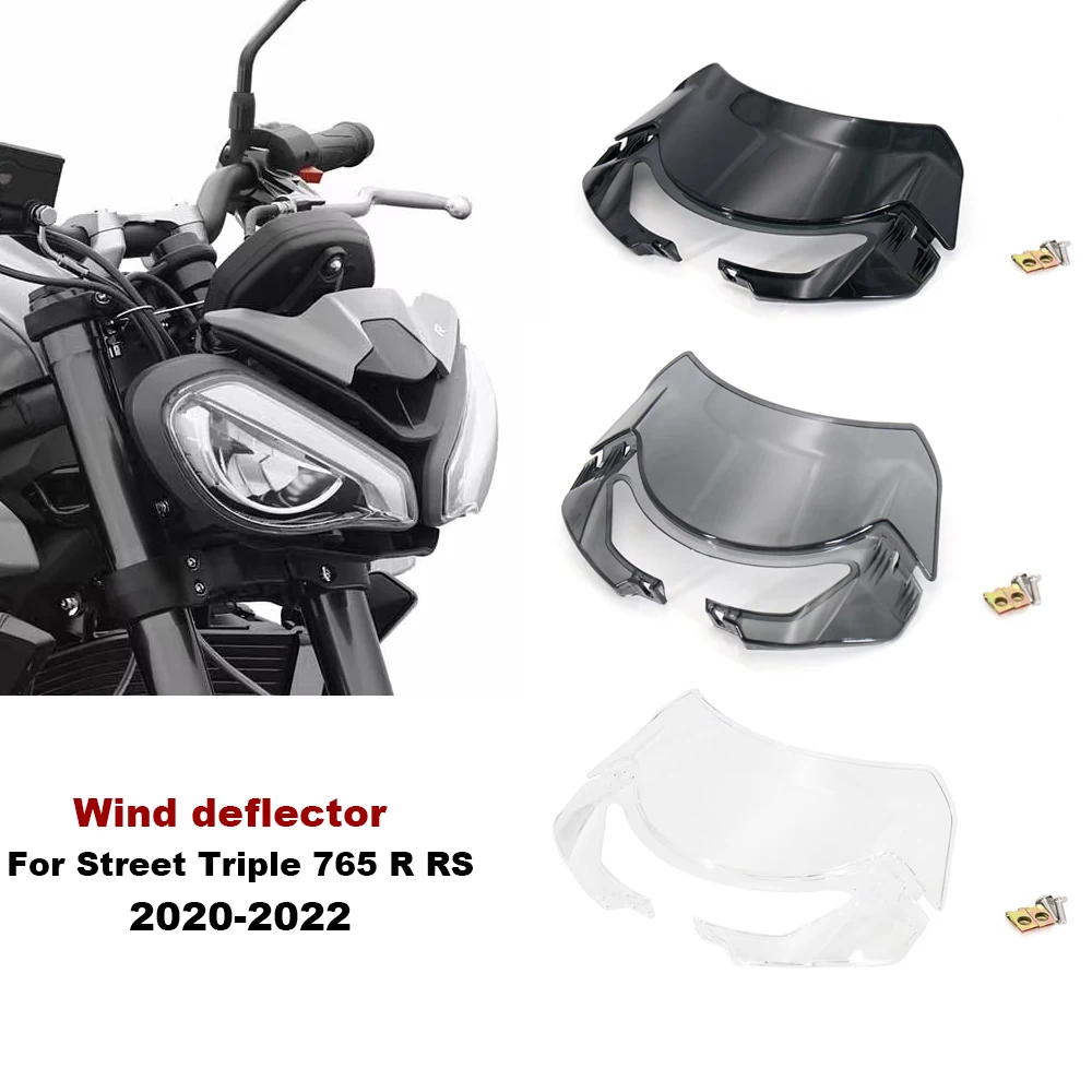 For Street Triple S660 S 660 765R 765S 765RS 765 R RS 2020-2022 Motorcycle Front Wind Deflector Windshield Windscreen covers
For Street Triple S660 S 660 765R 765S 765RS 765 R RS 2020-2022 Motorcycle Front Wind Deflector Windshield Windscreen covers