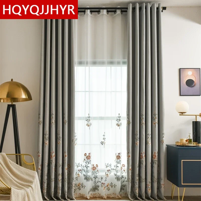 American Beige High Quality Blackout Embroidered Curtains for Living Room Luxury Custom Grey Curtains for Bedroom Dining Room.
American Beige High Quality Blackout Embroidered Curtains for Living Room Luxury Custom Grey Curtains for Bedroom Dining Room.