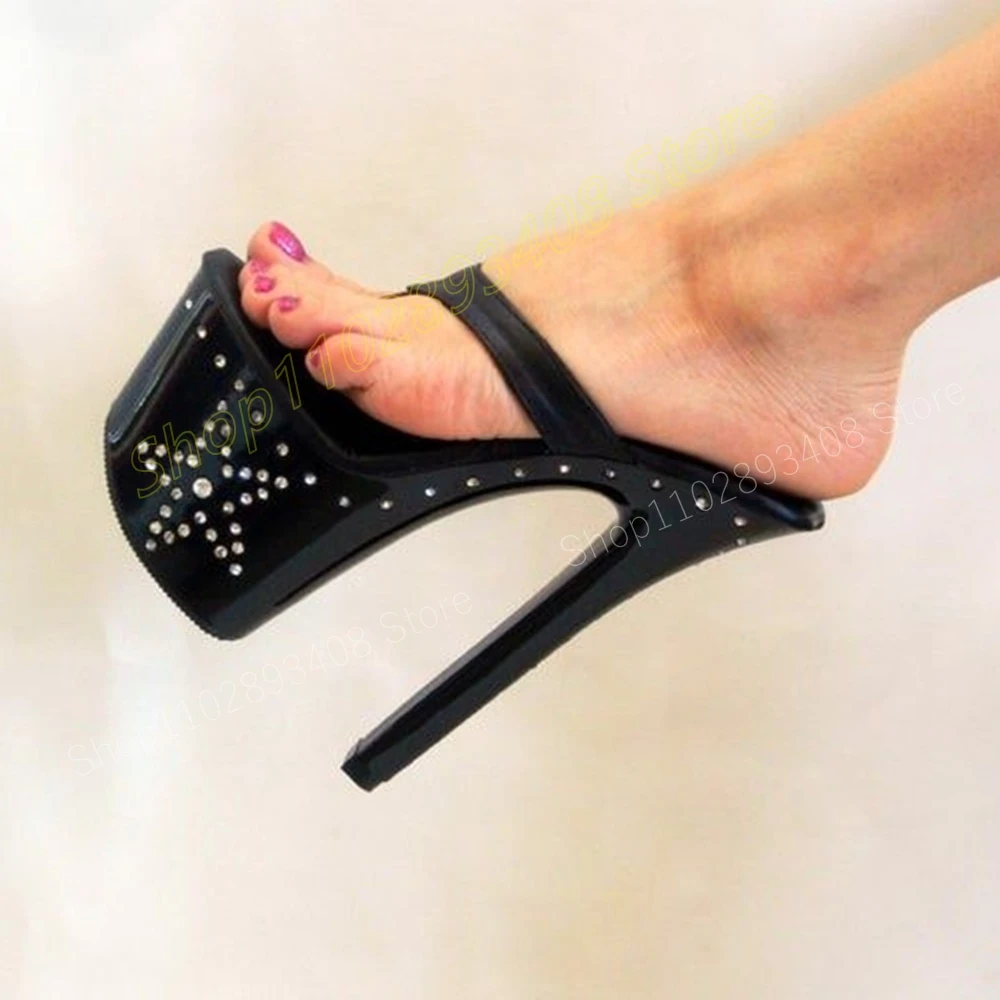 Black Crystal Star Pattern Flip Flips Slippers Platform Stiletto High Heel Fashion Sexy Women Shoes 2024 Zapatos Para Mujere
Black Crystal Star Pattern Flip Flips Slippers Platform Stiletto High Heel Fashion Sexy Women Shoes 2024 Zapatos Para Mujere