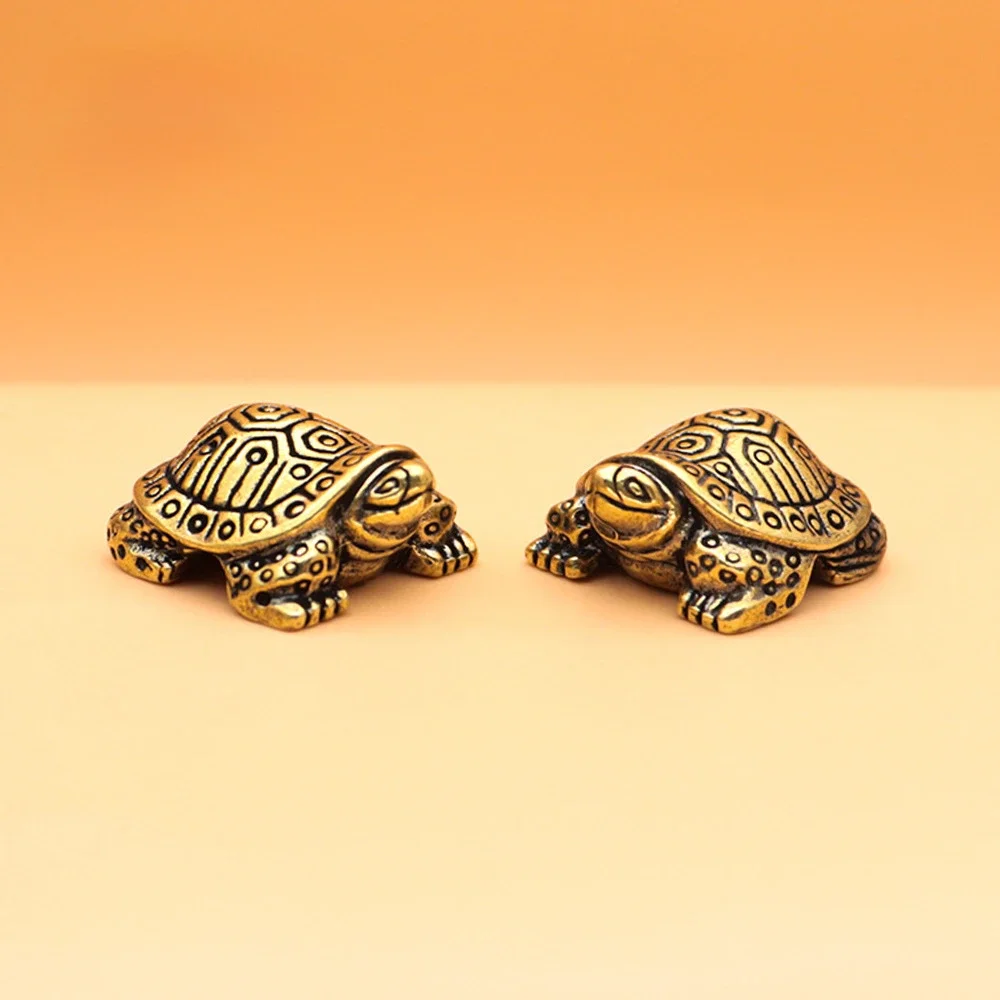 Miniature Antique Solid Brass Turtle Ornaments Longevity Animal Sculpture Home Office Desk Decorative Simulation Ornament
Miniature Antique Solid Brass Turtle Ornaments Longevity Animal Sculpture Home Office Desk Decorative Simulation Ornament