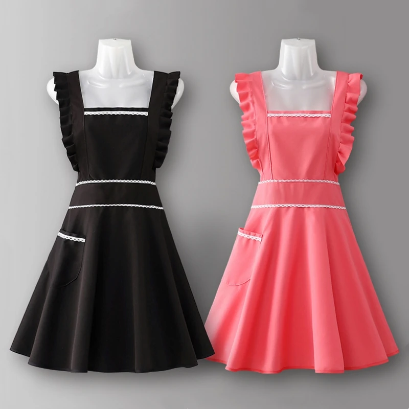 Household Kitchen Apron Women's Work Clothes For Baking And Cooking Princess Style Catering Waiter Uniform Manicurist' Aprons
Household Kitchen Apron Women's Work Clothes For Baking And Cooking Princess Style Catering Waiter Uniform Manicurist' Aprons