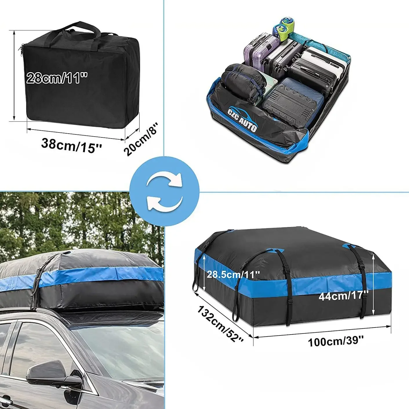 НОВАЯ сумка для багажа на крыше внедорожника, водонепроницаемая, большая вместимость, нескользящая накладка, автомобильный багаж GM, без верхней рамы, бесплатная установка
НОВАЯ сумка для багажа на крыше внедорожника, водонепроницаемая, большая вместимость, нескользящая накладка, автомобильный багаж GM, без верхней рамы, бесплатная установка