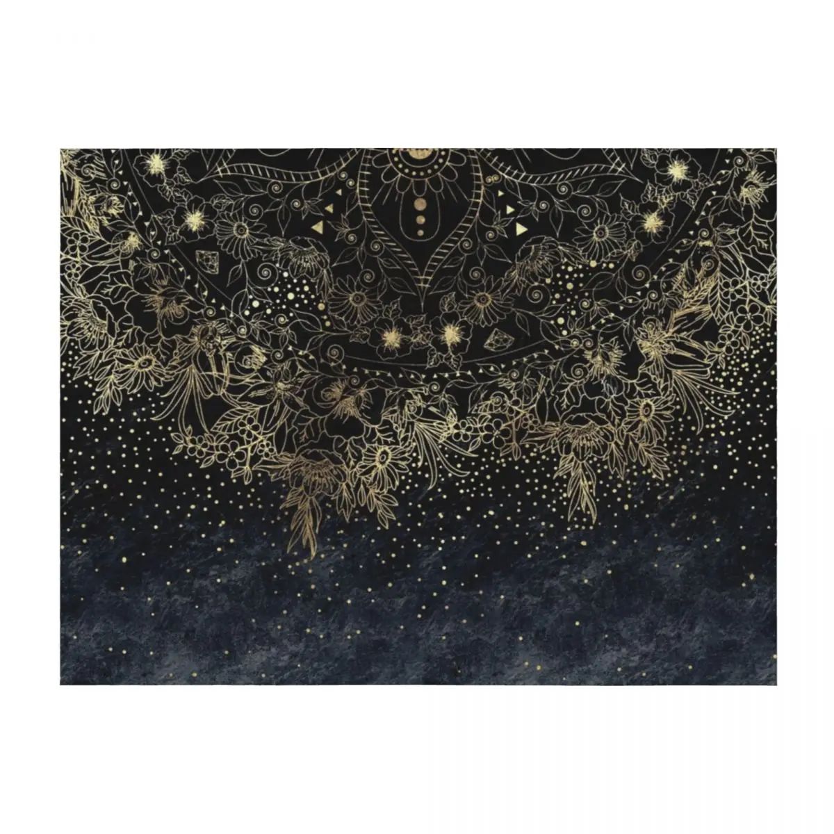 Stylish Gold floral mandala and confetti Throw Blanket Travel Single Decorative Beds Blankets
Stylish Gold floral mandala and confetti Throw Blanket Travel Single Decorative Beds Blankets