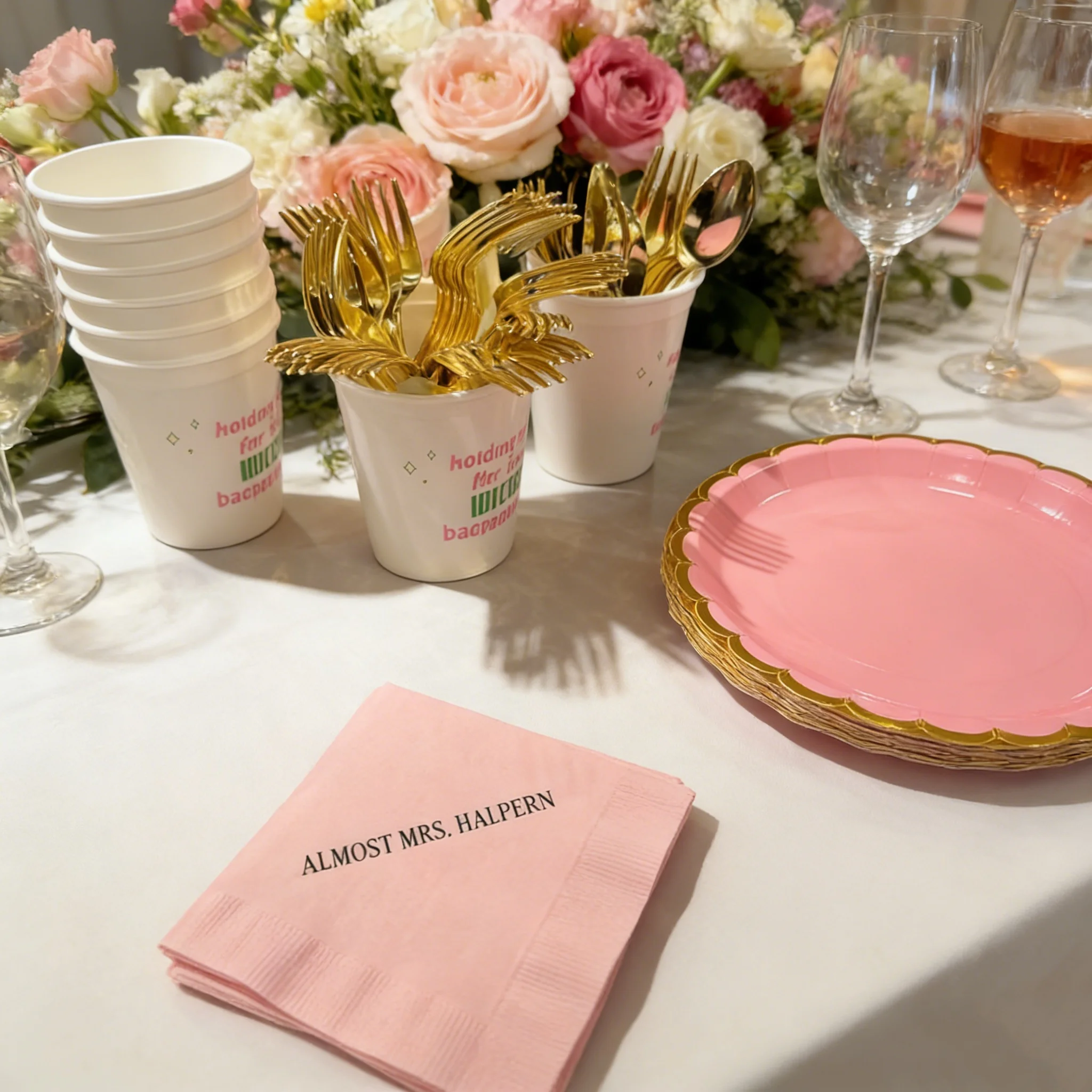 Personalized Almost Mrs/Mrs. Napkins - Custom Monogram Printed for Bridal Shower Wedding Party - Cocktail Beverage Luncheon Pape
Personalized Almost Mrs/Mrs. Napkins - Custom Monogram Printed for Bridal Shower Wedding Party - Cocktail Beverage Luncheon Pape