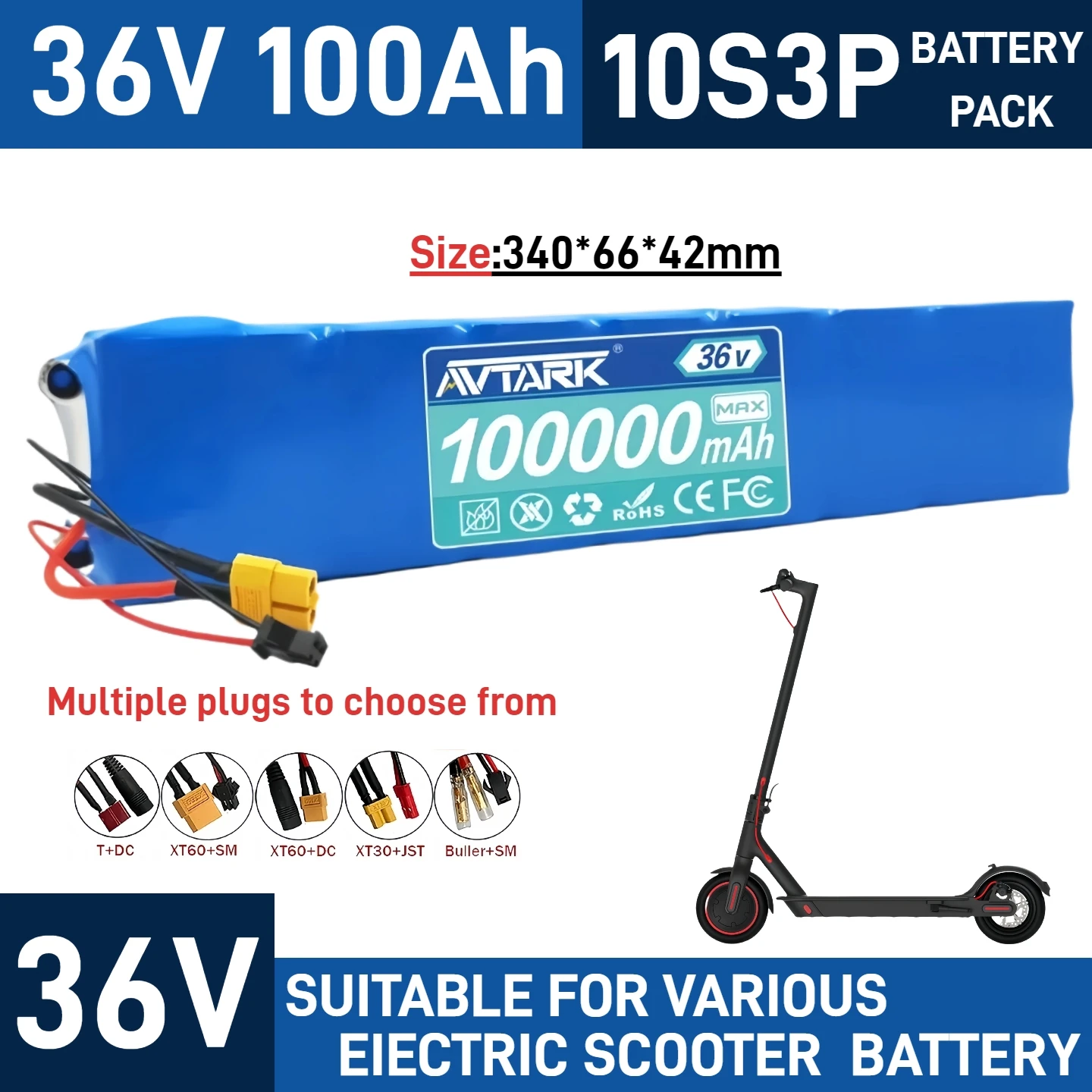 【FAST DELIVERY】Original 36V 100000mAh 10S3P batteries Pack, for electric balance vehicles Xiaomi electric Scoote Special Battery
【FAST DELIVERY】Original 36V 100000mAh 10S3P batteries Pack, for electric balance vehicles Xiaomi electric Scoote Special Battery