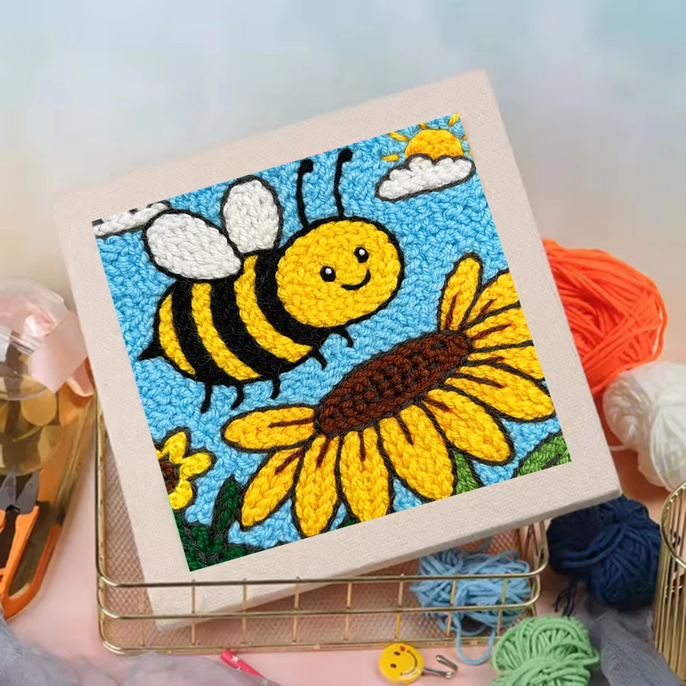 Punch Needle Frame For Adults Embroidery Patterns Bees Sunflowers 25x25cm Punch Needle Supplies Art Supplies Hobby Kits
Punch Needle Frame For Adults Embroidery Patterns Bees Sunflowers 25x25cm Punch Needle Supplies Art Supplies Hobby Kits