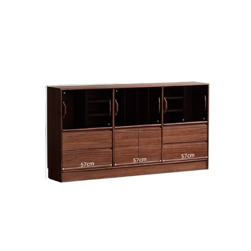 North American black walnut short bookcase modern simple floor bookshelf storage Nordic all solid wood living room combination
North American black walnut short bookcase modern simple floor bookshelf storage Nordic all solid wood living room combination