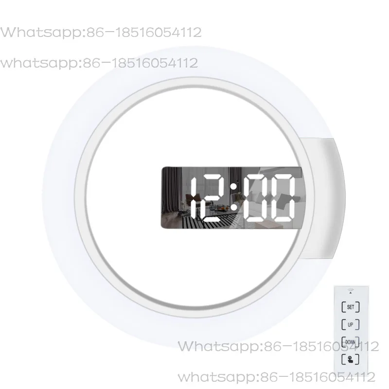 Colorful LED mirror hollow clock, living room night light, simple modern wall clock, Korean RGB digital alarm clock, home use
Colorful LED mirror hollow clock, living room night light, simple modern wall clock, Korean RGB digital alarm clock, home use