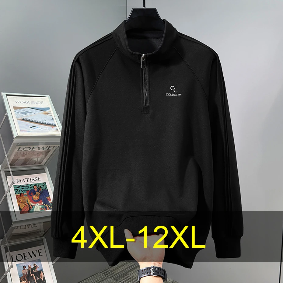 Harajuku Vintage Stand-up Collar Sweatshirts Men 12XL Plus Size Sweatshirt Spring Autumn Pullover Big Size 10XL
Harajuku Vintage Stand-up Collar Sweatshirts Men 12XL Plus Size Sweatshirt Spring Autumn Pullover Big Size 10XL