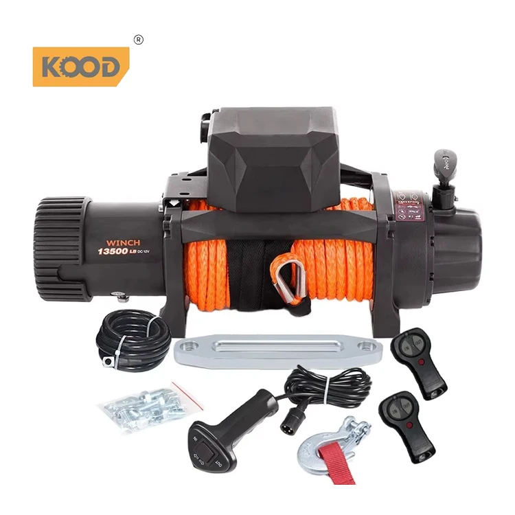 KOOD 4x4 Recovery 24V Electric Winch 12000lb Synthetic Rope Towing Truck Hand Winch With Steel AUTO Stainless Steel LSD 1year
KOOD 4x4 Recovery 24V Electric Winch 12000lb Synthetic Rope Towing Truck Hand Winch With Steel AUTO Stainless Steel LSD 1year