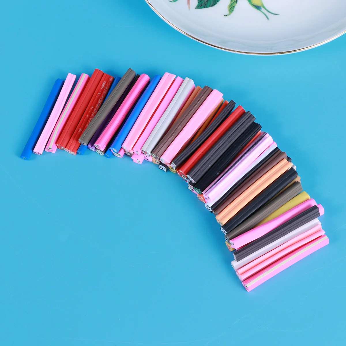 50 Pcs Nail Art Tips Decoration Soft Ceramic Rod Walking Stick Stickers Polymer Clay DIY
50 Pcs Nail Art Tips Decoration Soft Ceramic Rod Walking Stick Stickers Polymer Clay DIY