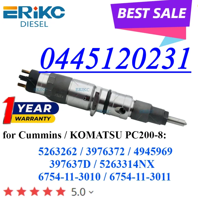 0445120231 Diesel Injector 0 445 120 231 Oil Pump Jet 0445120231 6754-11-3011 for KOMATSU PC200-8 Cummins QSB6.7 CDC 526362
0445120231 Diesel Injector 0 445 120 231 Oil Pump Jet 0445120231 6754-11-3011 for KOMATSU PC200-8 Cummins QSB6.7 CDC 526362