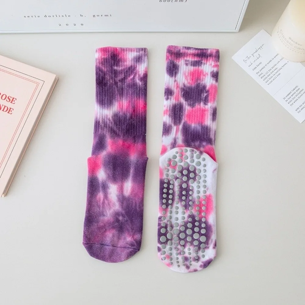 Fashion Colorful Yoga Pilates Socks Tie Dyed Breathable Sports Socks Non-slip Cotton Floor Socks Dance Fitness Training
Fashion Colorful Yoga Pilates Socks Tie Dyed Breathable Sports Socks Non-slip Cotton Floor Socks Dance Fitness Training