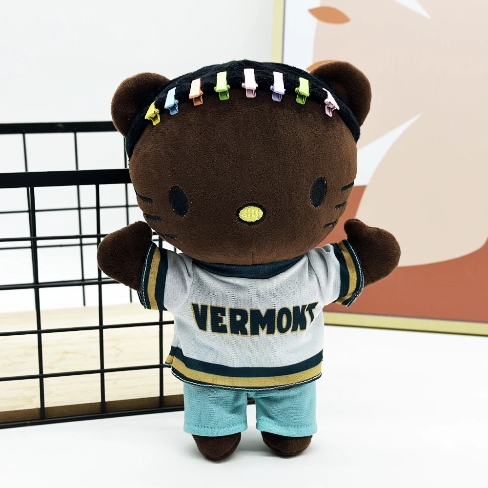 Drake Hello Kitty Plush Toy Soft Brown Skin Jersey & Colorful Hair Clips Design 24cm Stuffed Animal for Decoration Gift
Drake Hello Kitty Plush Toy Soft Brown Skin Jersey & Colorful Hair Clips Design 24cm Stuffed Animal for Decoration Gift