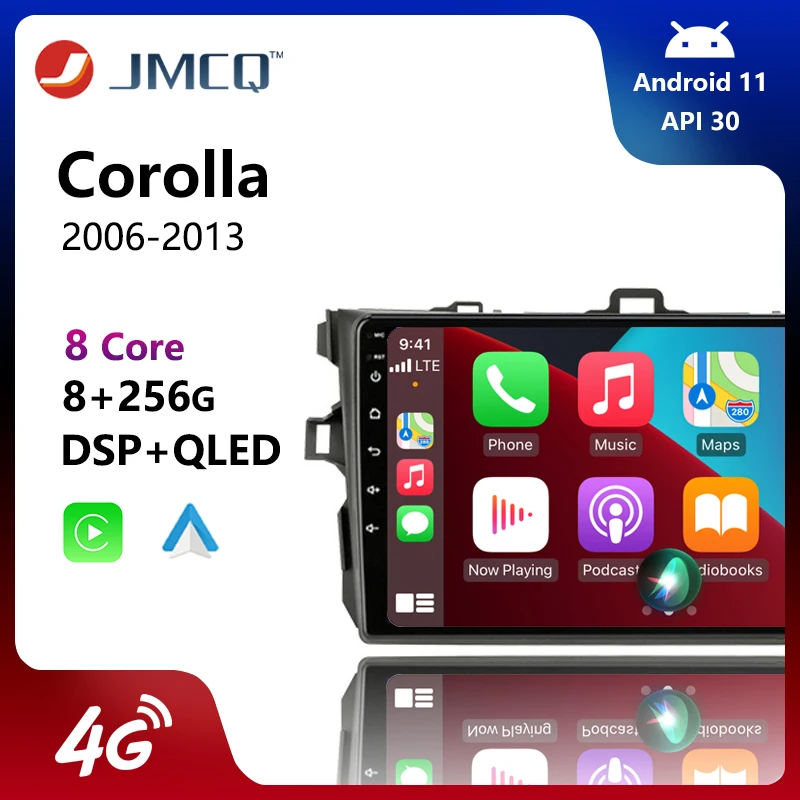 Мультимедийная магнитола JMCQ для Toyota Corolla E140/150 2006-2013, мультимедийный плеер на Android 11, с 9 "экраном, 4G, Wi-Fi, GPS, типоразмер 2 din
Мультимедийная магнитола JMCQ для Toyota Corolla E140/150 2006-2013, мультимедийный плеер на Android 11, с 9 "экраном, 4G, Wi-Fi, GPS, типоразмер 2 din