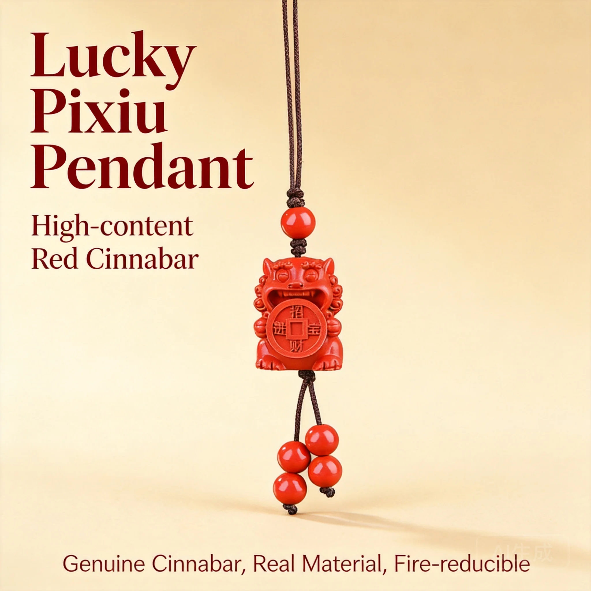 Chinese Style Red Cinnabar Lucky Pixiu Phone Charm Wealth Attracting Good Fortune Amulet Pendant For Key Bag Car Decor Accessory
Chinese Style Red Cinnabar Lucky Pixiu Phone Charm Wealth Attracting Good Fortune Amulet Pendant For Key Bag Car Decor Accessory