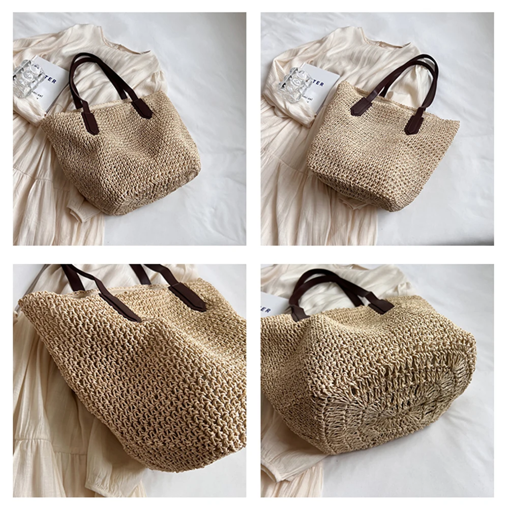Women Handbag Bohemian Straw Underarm Bag Summer Beach Woven Armpit Bag Large Casual Crochet Tote Bag Shopping Bags
Women Handbag Bohemian Straw Underarm Bag Summer Beach Woven Armpit Bag Large Casual Crochet Tote Bag Shopping Bags