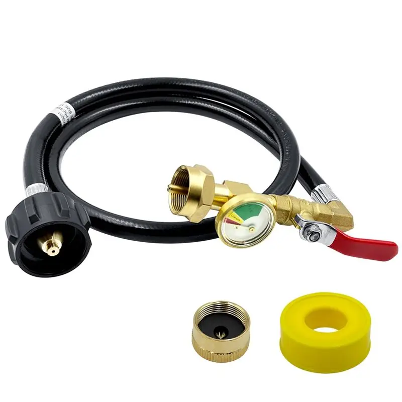 A84X-Propane Tank Adapter For 1 Lb. Tanks,Upgraded Propane Refill Adapter Hose, 4 FT/48 Inch Propane Extension Refill Hose
A84X-Propane Tank Adapter For 1 Lb. Tanks,Upgraded Propane Refill Adapter Hose, 4 FT/48 Inch Propane Extension Refill Hose