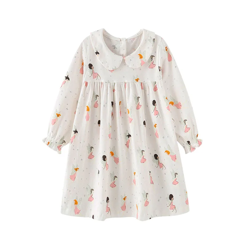 2-7 Hot Selling Princess Girls Dresses Cotton Long Sleeve Fairy Tale Printed Collar Children's Clothes Party Fashion Kids Frocks
2-7 Hot Selling Princess Girls Dresses Cotton Long Sleeve Fairy Tale Printed Collar Children's Clothes Party Fashion Kids Frocks