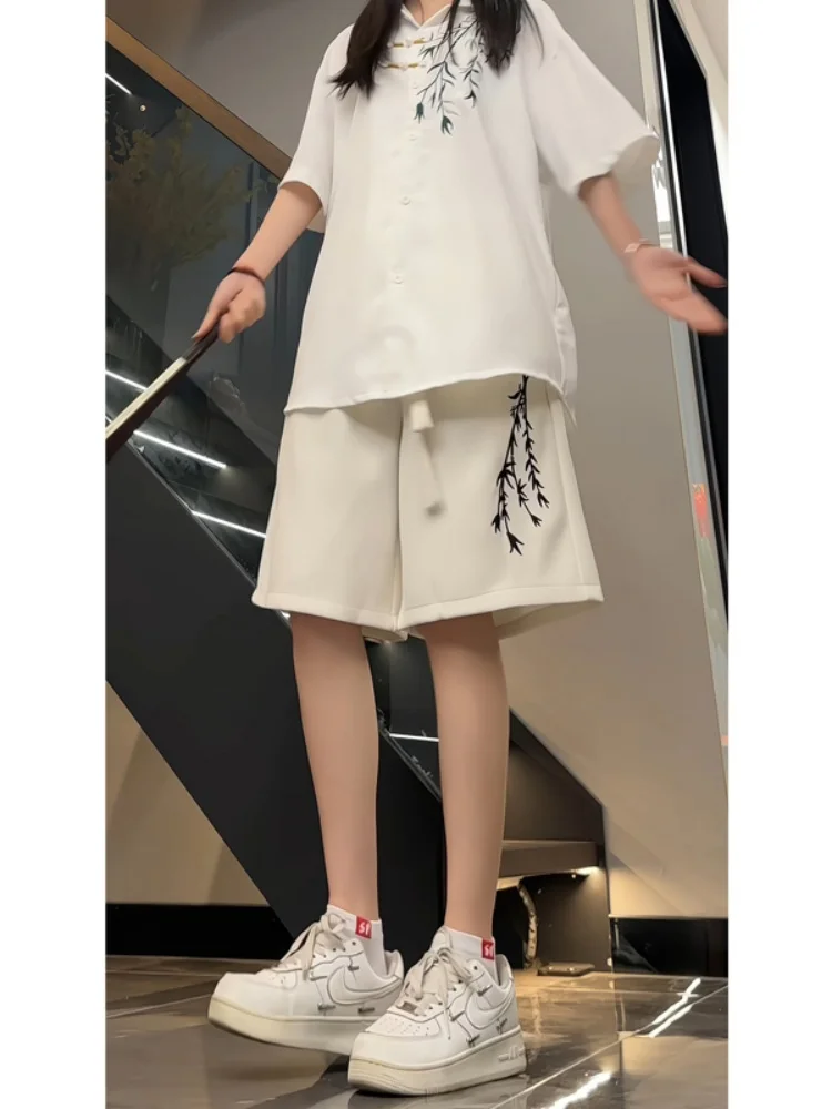 Ice Silk Bamboo Embroidery ort Pants Men's Summer Thin Five-Point Casual Straight Leg Trousers Breathable Comfortable orts
Ice Silk Bamboo Embroidery ort Pants Men's Summer Thin Five-Point Casual Straight Leg Trousers Breathable Comfortable orts