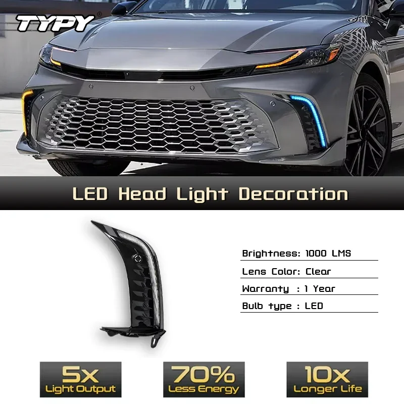 TYPY Car LED Fog Lamp For Toyota Camry SE XSE 2024 2025 Car LED Daytime Running Light Dynamic Turn Signal Auto Accessories
TYPY Car LED Fog Lamp For Toyota Camry SE XSE 2024 2025 Car LED Daytime Running Light Dynamic Turn Signal Auto Accessories