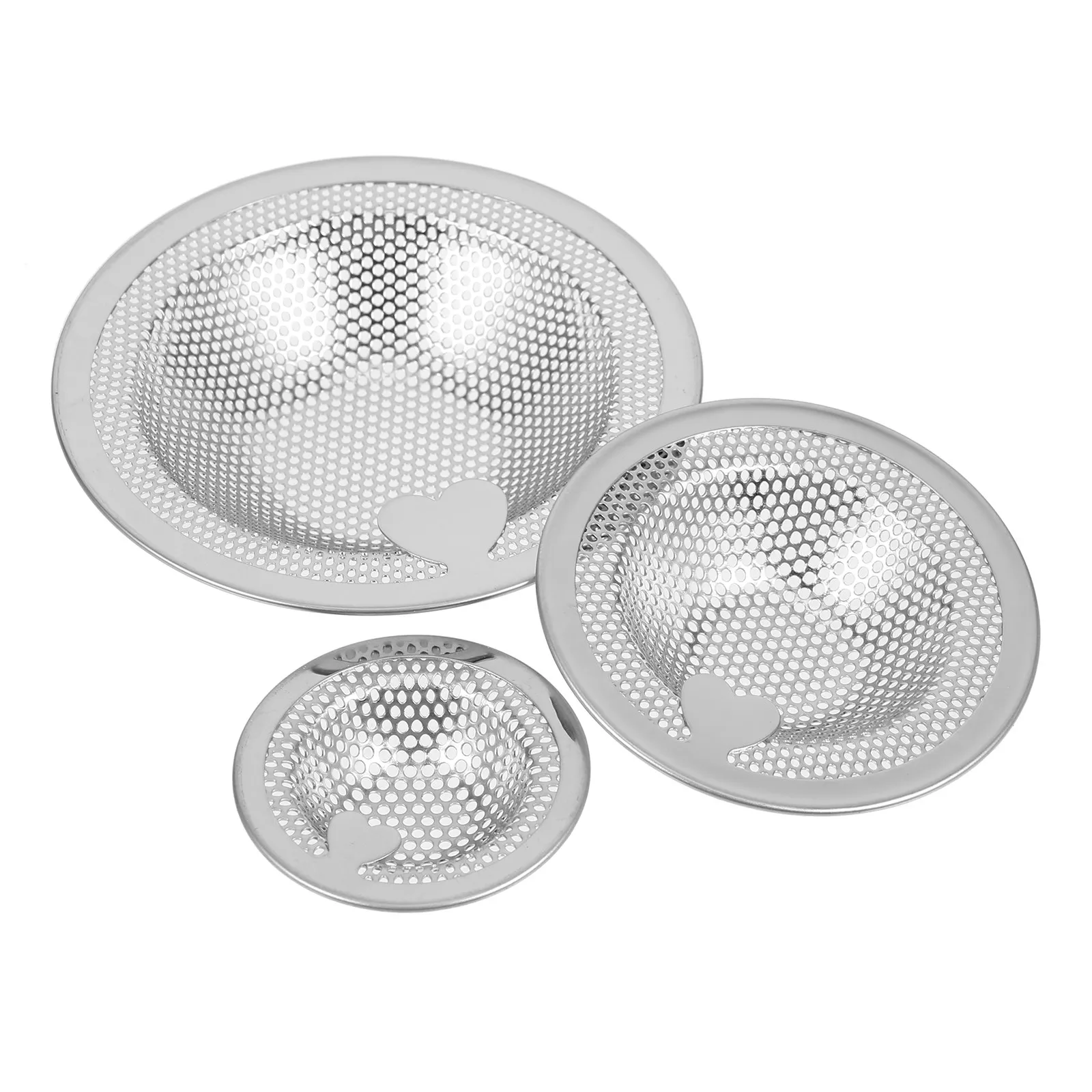 3Pcs Stainless Steel Sink Strainer Drain Filter Basket for Kitchen Anti-Clogging Heart-Shaped Lifter Easy Clean Reusable
3Pcs Stainless Steel Sink Strainer Drain Filter Basket for Kitchen Anti-Clogging Heart-Shaped Lifter Easy Clean Reusable