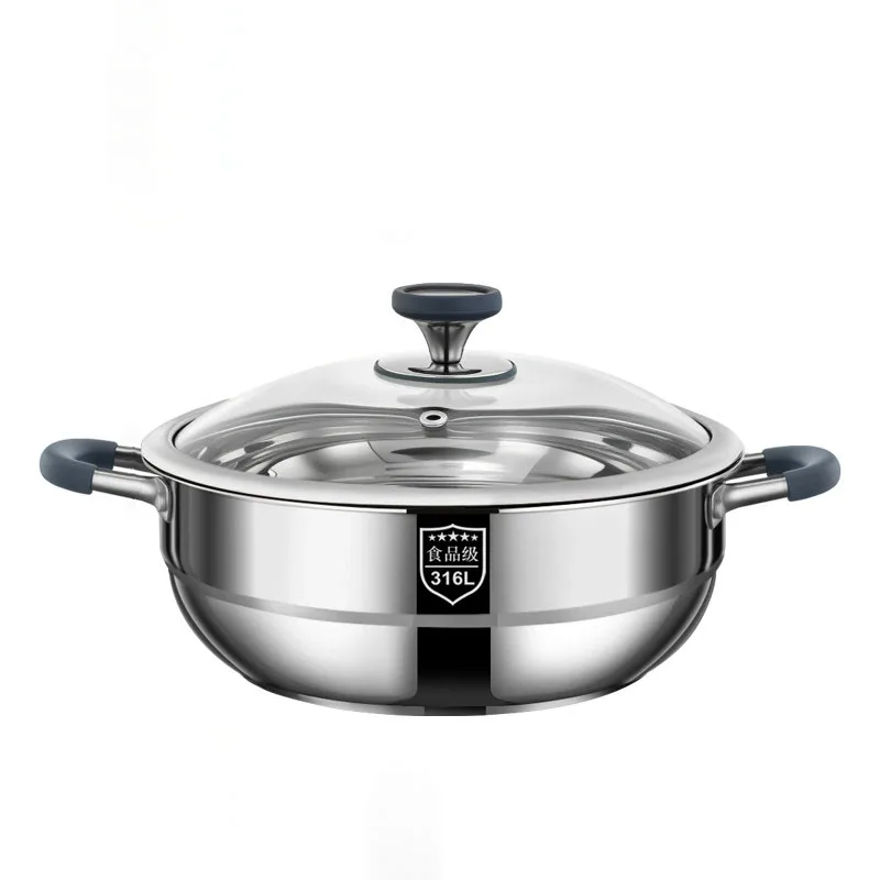 High Capacity Stainless Steel Soup Pot 316 Household Cooking Stew Pot for Kitchen
High Capacity Stainless Steel Soup Pot 316 Household Cooking Stew Pot for Kitchen