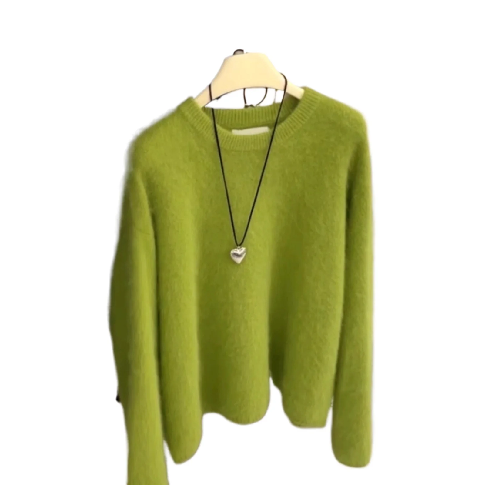 Spring 2026 New Temperament Elegant Solid Color Simple Round Neck Raccoon Fleece Pullover Soft Waxy Loose Knitted Sweater Top
Spring 2026 New Temperament Elegant Solid Color Simple Round Neck Raccoon Fleece Pullover Soft Waxy Loose Knitted Sweater Top