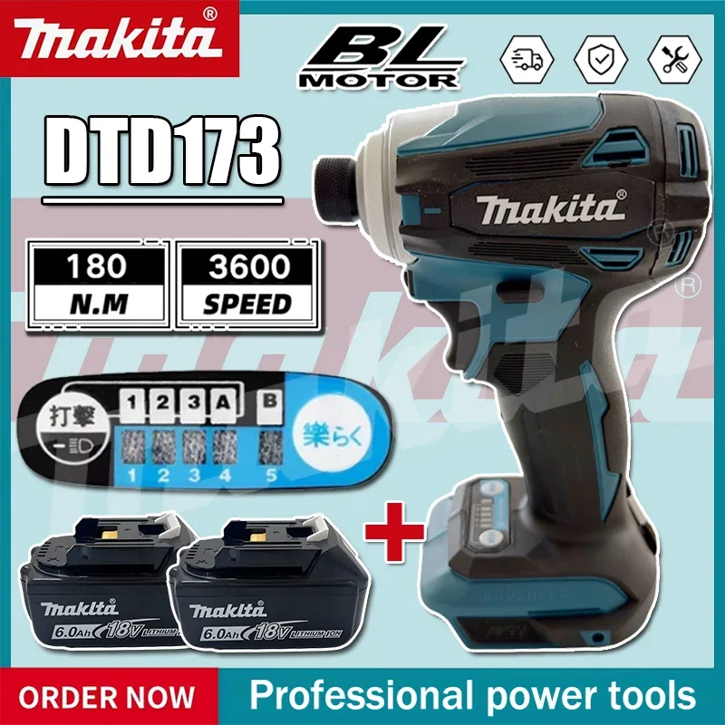 Makita DTD173 Rechargeable Screwdriver Brushless Impact Screwdriver Drilling Machine Cordless Power Tool 18V Power Tool
Makita DTD173 Rechargeable Screwdriver Brushless Impact Screwdriver Drilling Machine Cordless Power Tool 18V Power Tool